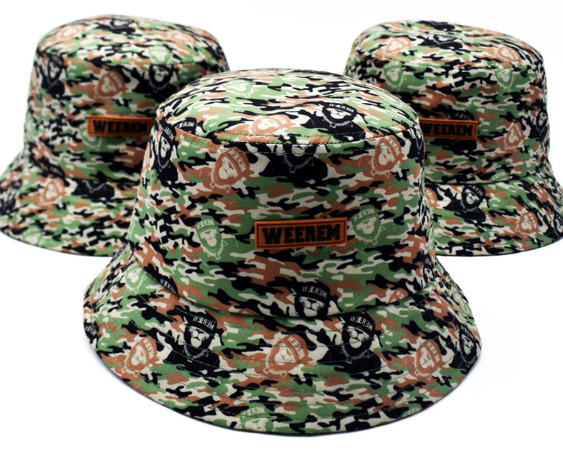 Valabasas Bucket Hat - Puzzled Bucket Hat Red Camo / VLBS1219202201