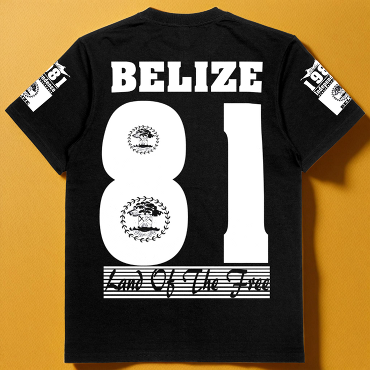 BELIZE 1981 FREE NATION T-SHIRT | BLACK