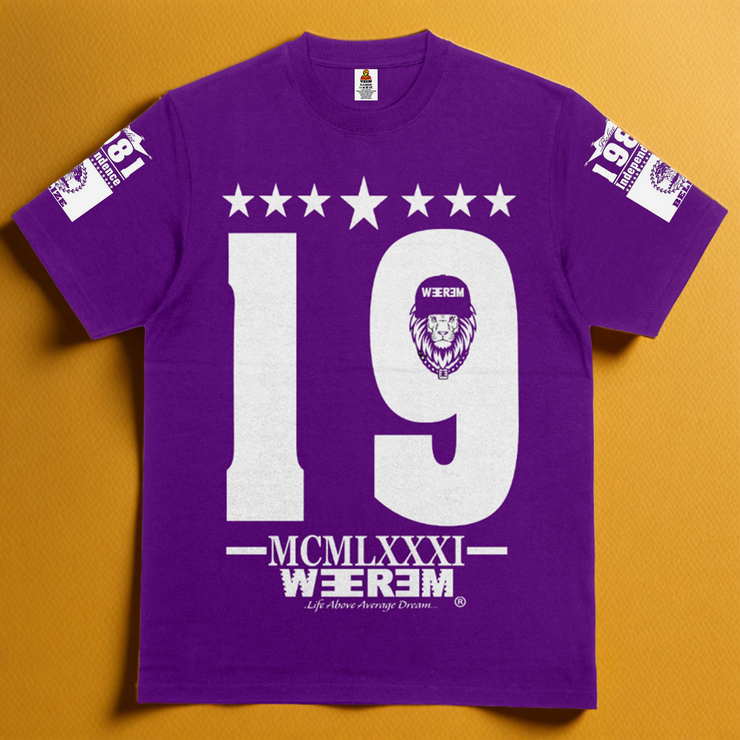 BELIZE 1981 FREE NATION T-SHIRT | PURPLE