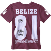 BELIZE | FREE NATION T-SHIRT | BURGUNDY RED