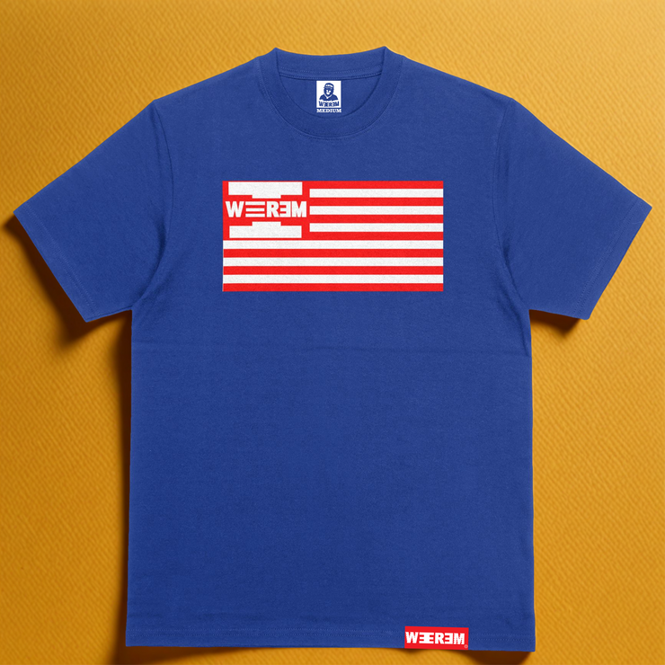 WEEREM FLAG T-SHIRT | COBALT BLUE
