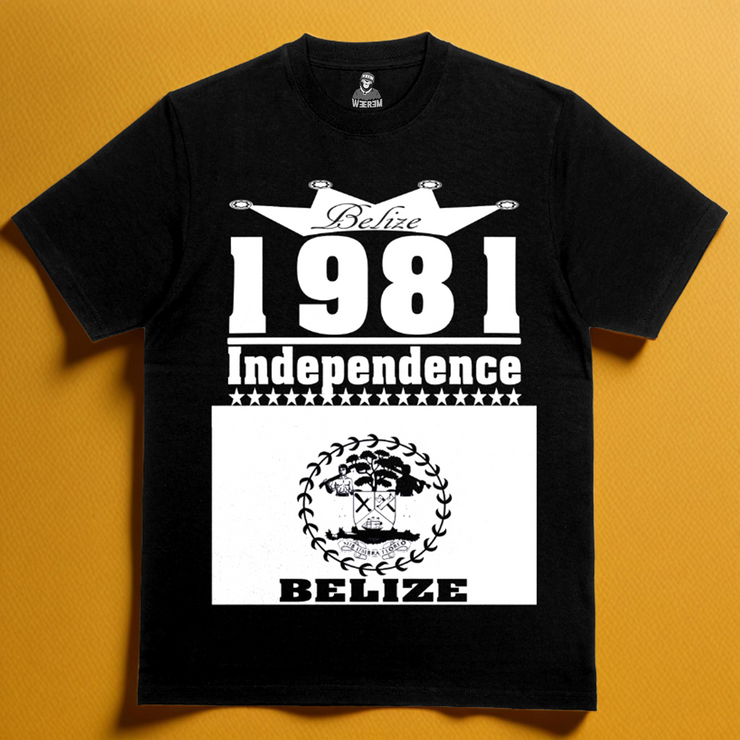 BELIZE 1981 INDEPENDENCE T-SHIRT | BLACK