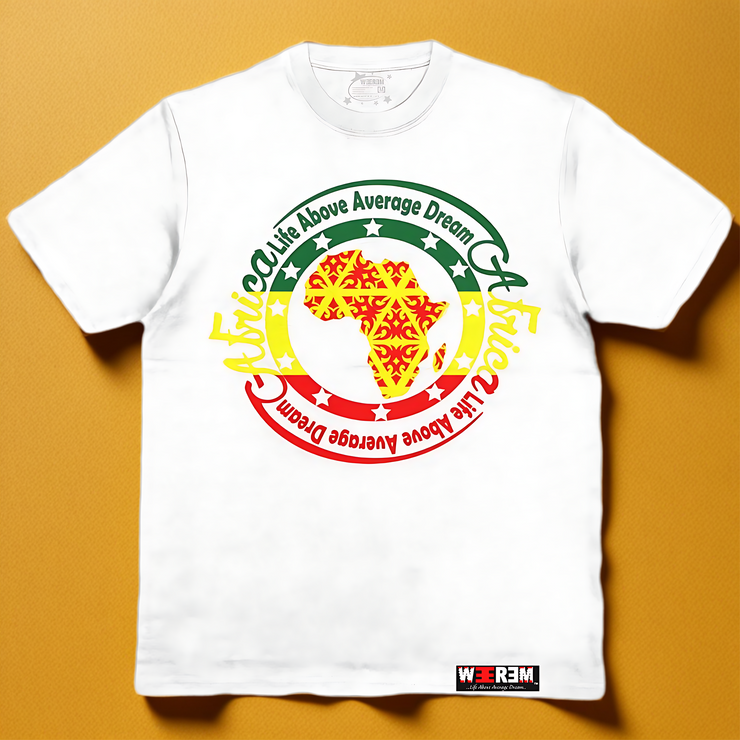 AFRICA ROOTS IN COLOR T-SHIRT | WHITE
