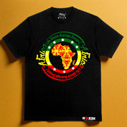 AFRICA ROOTS IN COLOR T-SHIRT | BLACK