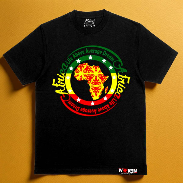 AFRICA ROOTS IN COLOR T-SHIRT | BLACK