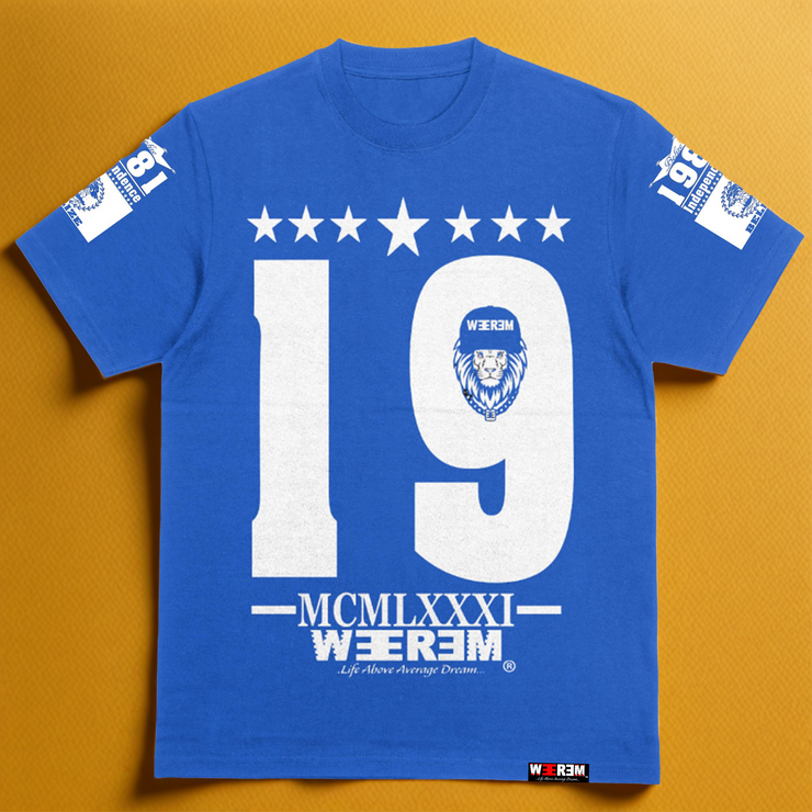 BELIZE 1981 FREE NATION T-SHIRT | COBALT BLUE