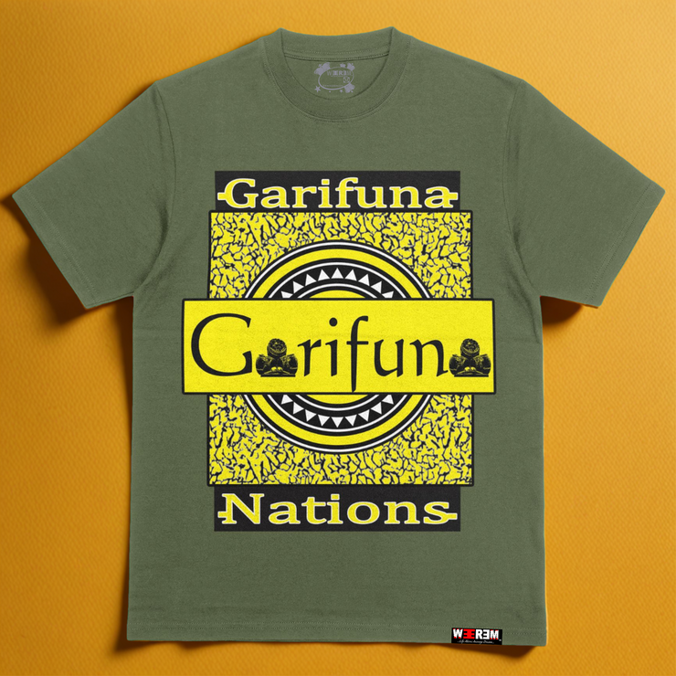 THE GARIFUNA NATIONS T-SHIRT | ARMY GREEN
