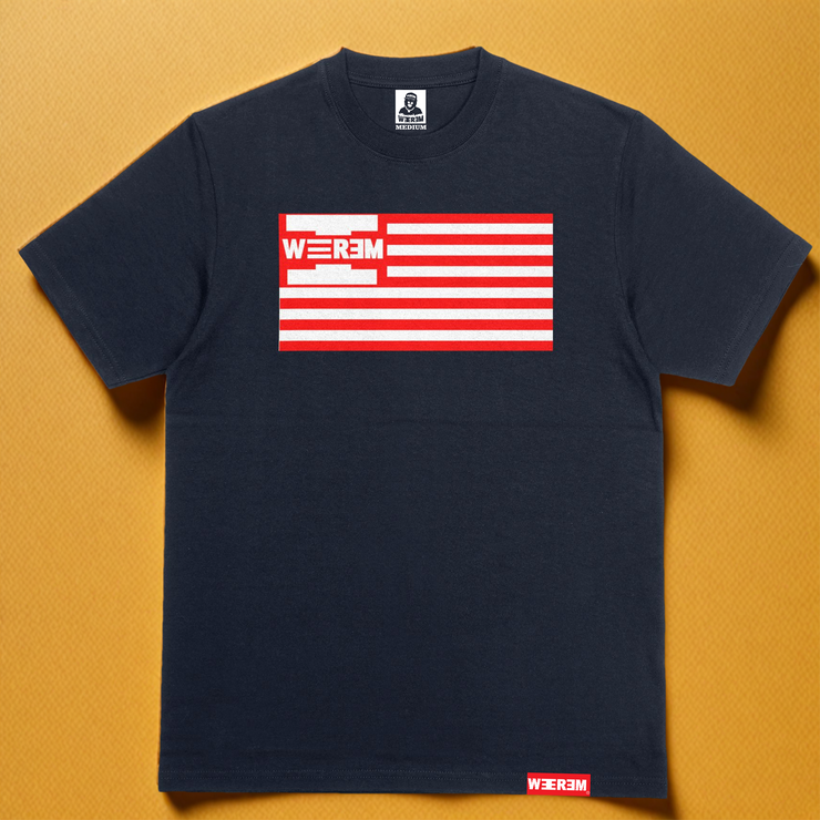 WEEREM FLAG T-SHIRT | NAVY
