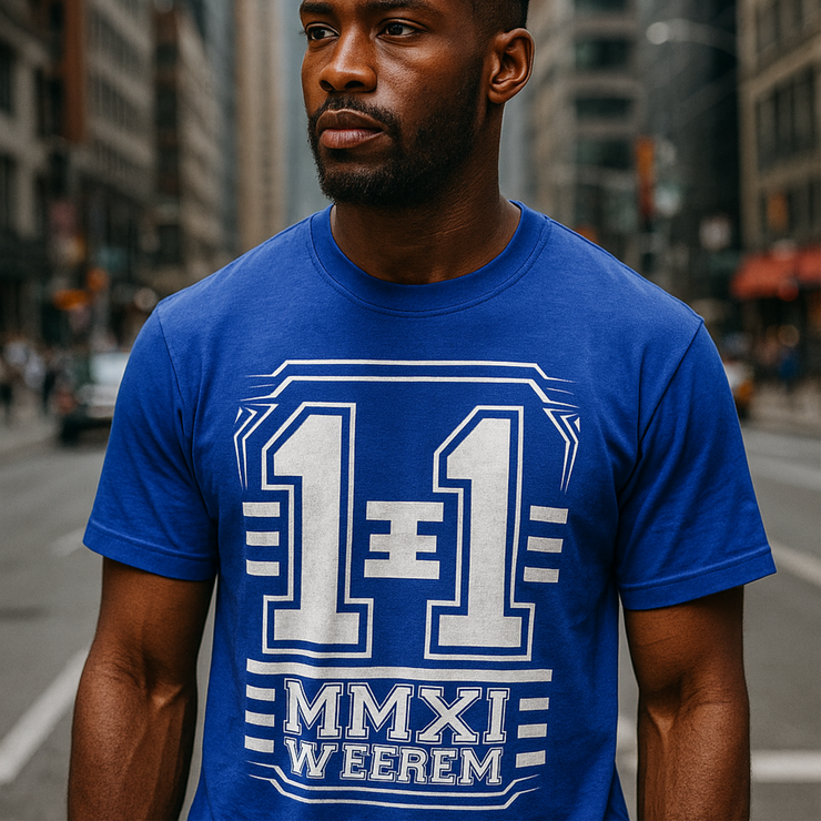 LEGACY 11 T-SHIRT | COBALT BLUE