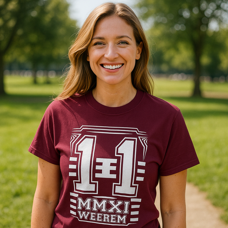LEGACY 11 T-SHIRT | BURGUNDY