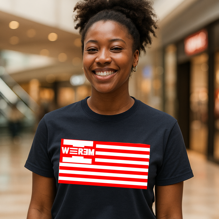 WEEREM FLAG T-SHIRT | NAVY