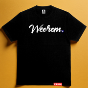 WEEREM SCRIPT T-SHIRT | BLACK