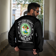 MY STORY BEGINS IN BELIZE SWEATSHIRT | BLACK