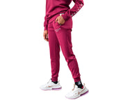 SWEAT SET BOTTOM - CRANBERRY