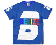 BELIZE 1981 MONUMENT T-SHIRT | ROYAL BLUE