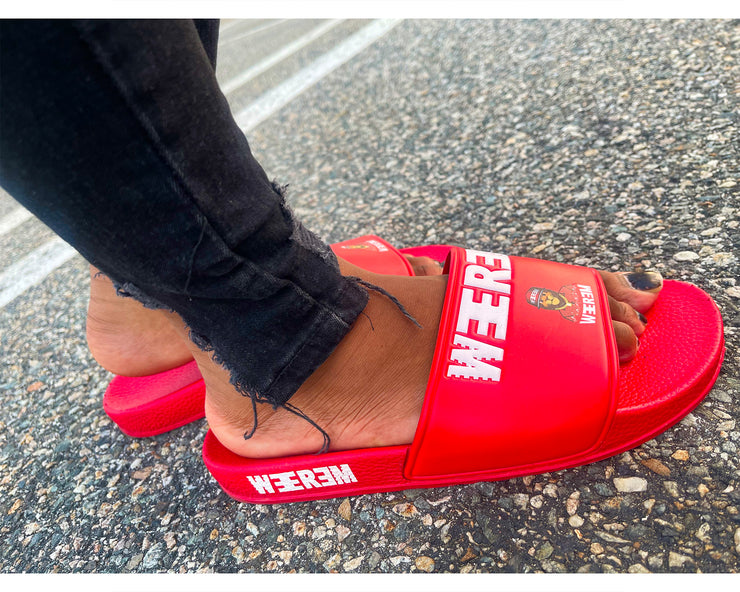 KELNICK SLIDE SANDALS | RED